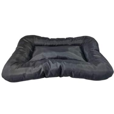 Imagem de Cama Pet Colchonete Extra Grande 85 cm X 65 cm Impermeável Para Cachorro Almofada Macia (Preto)