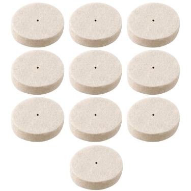 Imagem de Kit 10 Discos De Feltro 25Mm Para Polimento Micro Retíficas