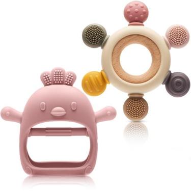Imagem de Brinquedo de dentição CAHILON para 0-6 a 12 meses com luva de silicone