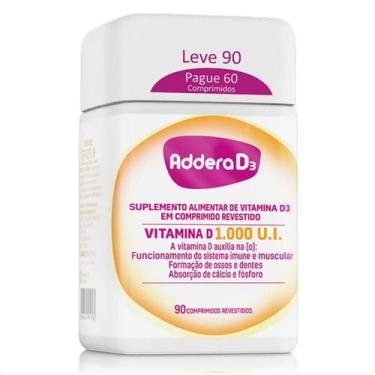 Imagem de Vitamina Addera D3 1.000ui com 90 Comprimidos Original - Hypera