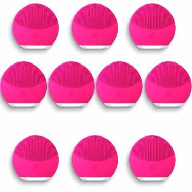 Imagem de Esponja Massageador Limpeza Facial Elétrica Cerdas Em - Youvibe