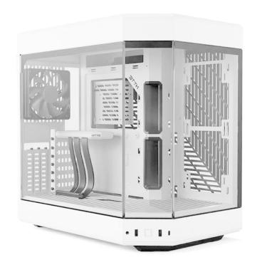 Imagem de Gabinete Gamer Aquário Hyte Y60 - Cabo Riser - 3 Coolers 120mm - E-ATX - Branco - CS-HYTE-Y60-WW