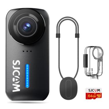 Imagem de SJCAM Combo magnético C110Plus, câmera de ação de bolso 4K POV, vídeo FOV de 170°, estabilização de 6 eixos, mini câmera corporal, impermeável, câmera vestível para esportes de viagem, microfone