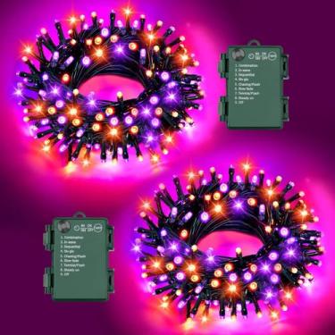 Imagem de Bateria Halloween Lights String FFZZKJ 100LED, pacote com 2 unidades d