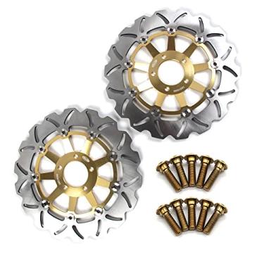 Imagem de Discos de freio dianteiro Arashi Rotores com parafusos de montagem para Kawasaki ZXR 400 91-02 750 89-95, Ninja ZX9R 00-01, ZZR1100 90-92, ZEPHYR 1100 93-98, ZRX1100 97-00, ZRX1200, ZRX1200. 0 ZRX1