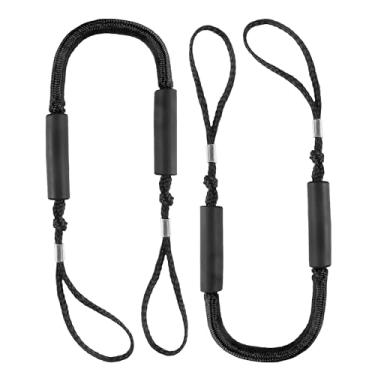 Imagem de Hopeseily Linha de ancoragem elástica de 1,5 m, corda de amarração marinha absorvente de choque com snubber interno, acessórios para barcos, corda de ancoragem, linha de âncora para barcos, jet ski