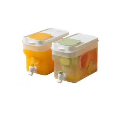 Imagem de Dispenser Jarra De Água Suco Chá de Geladeira Refrigerador Com Tampa E Torneira 4000ML