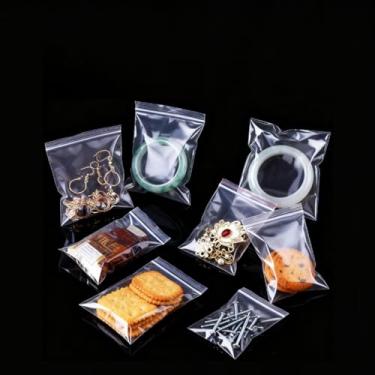 Imagem de Sacos plásticos transparentes de PE resseláveis, pacote com 100 sacos plásticos transparentes para comprimidos, contas, parafusos, embalagens, itens pequenos, viagens, suprimentos de artesanato (5 x 8