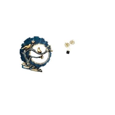 Imagem de Fenteer Estatueta de Folha de Ferro de Resina, Ornamento de Escultura para Estante, Mesa, Armário, Sala de Estar, Presente de Inauguração, Decoração Interna,