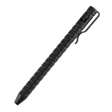 Imagem de KANSEPT Caneta tática Scavenger Bolt Action, titânio preto com padrão de fragmentação e clipe de bolso para canetas esferográficas EDC Business Emergency Writing Collection em caixa de presente G013H4