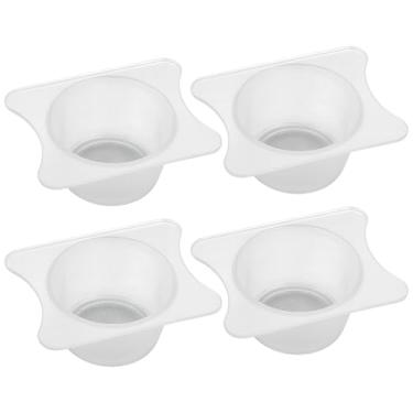 Imagem de Copo de filtro de aerógrafo 4 peças - Acessórios de filtros de filtro PP - Ótimo para artesanato de pintura, tamanho 3,3 x 2,5 cm, diâmetro do furo 0,83 polegadas, suprimentos de pintura especial