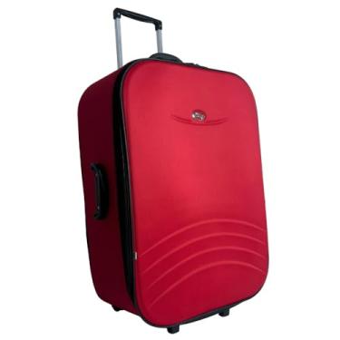Imagem de Mala de Viagem 28Kg com zíper Expansor Forrada e Resistente (Vermelho)