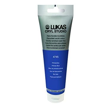 Imagem de Lukas Cryl Studio Artist Acrylics - Qualidade profissional, tintas de secagem rápida - Phthalo Blue Tubo de 125 ml