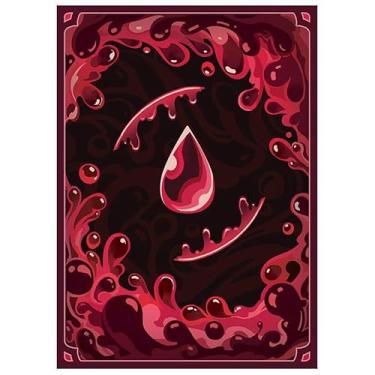 Imagem de Fantasy North - Blood - Elements Series II - 100 capas de cartas TCG foscas texturizadas - Serve para Pokémon Magic MTG Commander e outros jogos de cartas - Capas de cartas