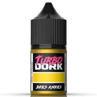 Imagem de Turbo Dork Bees Knees Tinta acrílica metálica frasco de 22 ml - Tinta com acabamento metálico não tóxico à base de água