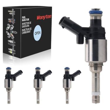 Imagem de Wonyton Injetor de combustível atualizado 06H906036G 6 furos 4 peças | 2.0L L4 GDI Gas | para Audi: A3 A4 A5 A6 Q3 Q5 TT 2008-2016 Apto para VW: Passat Jetta CC EOS GTI Beetle Tiguan 2008-2017 Fuel