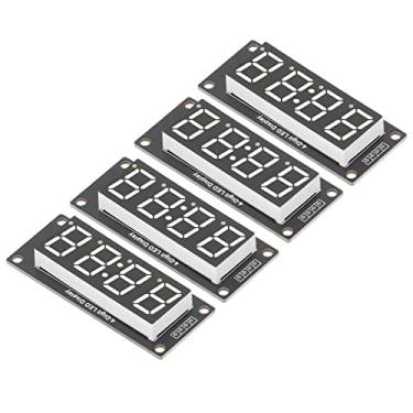 Imagem de 4 Dígitos Digital LED Display Tube Clock Módulo 0.56in, Estrutura Estável, Módulo de Conexão Easy TM1637 para (MRA041B branco)