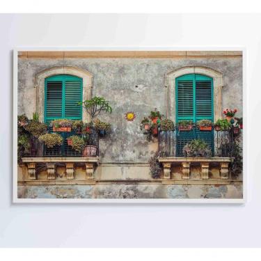 Imagem de Quadro Jardim Residencial 60x40 Cm Vidro Impresso