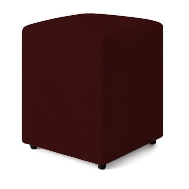 Imagem de Puff Quadrado Decorativo Sienna Boucle - 7 Decor Bordo