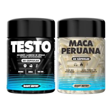 Imagem de Kit Maca Peruana Premium 2500mg Por Dose Lepidium Meyenii 100% Pura Natural Pote 60 Cáps Homens Mulheres + Vitaminas e Minerais Pote 60 Capsulas Masculino Feminino Boro Calcio Zinco Niacina Magnesio