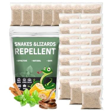 Imagem de Repelente de cobra natural para quintal, grânulos seguros para animais de estimação e crianças, dissuasor de cobra ao ar livre de longa duração para jardim, garagem e pátio - pacote com 30, 100% à