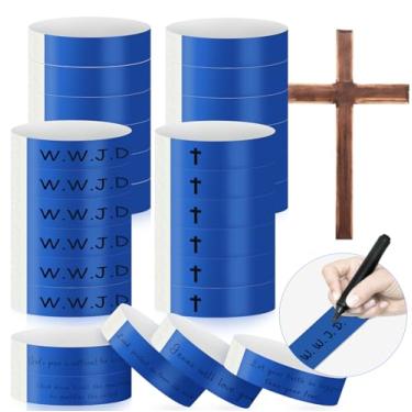 Imagem de Mersper 300 pulseiras para eventos e eventos, pulseiras neon à prova d'água para festas, pulseiras leves de concerto, pulseiras adesivas para mãos - azul