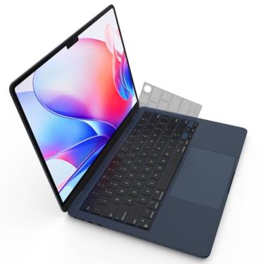 Imagem de Soonjet Capa protetora de teclado ultrafina premium, compatível com 2025 2024 2023 2022 2021 M4/M3/M2/M1 Pro/Max MacBook Pro 14/16, M4/M3/M2 MacBook Air 13/15, layout dos EUA, ID surround touch