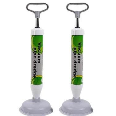 Imagem de Kit 2 Desentupidor Multiuso Para Pia Banheira Ralo Privadas Corpo Em P