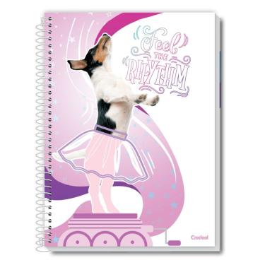 Imagem de Caderno Espiral Universitário A4 1 Matéria 80 Folhas Capa Dura Mimo Credeal Estampa 1