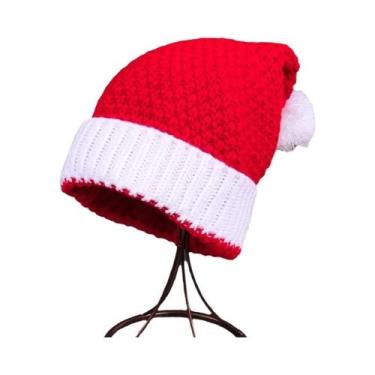 Imagem de Gorro De Tricô Quente Com Design Decorativo De Natal, Proteção Casual 