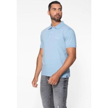 Imagem de Camisa Polo Guess Bordado Azul Claro-Masculino