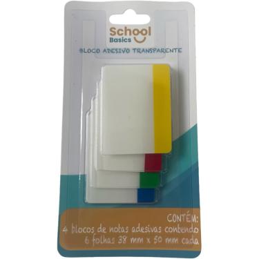 Imagem de Conjunto com 4 Blocos de Notas Adesivas School Basics