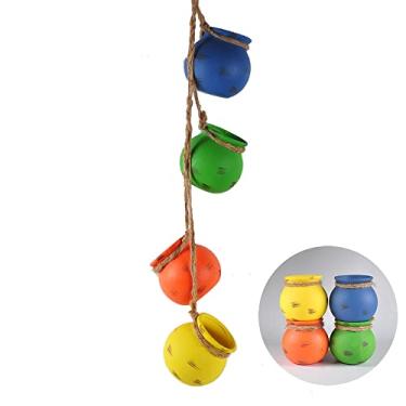 Imagem de NWFashion Vaso de flores suculentas com pintura de cimento feito à mão (estilo B)