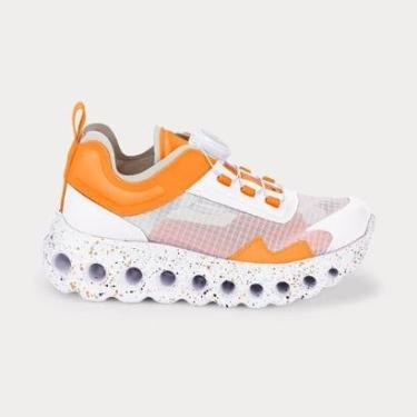 Imagem de Tênis Infantil Bibi Roller Sport Branco com Laranja-Masculino