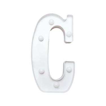 Imagem de Letreiro de LED, letras iluminadas, letras para decoração de parede, perfeita para festas, casamentos, decorações de lojas (C), placa de quintal à prova d'água com efeito neon