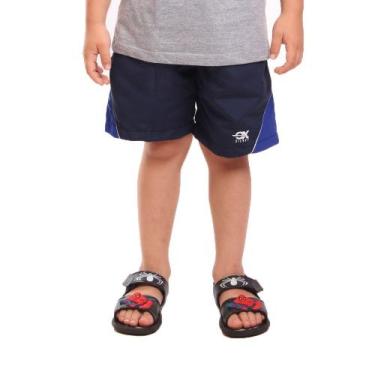 Imagem de Bermuda Tactel OX SILVER Infantil Com Bolsos, Menino, Azul escuro, 14