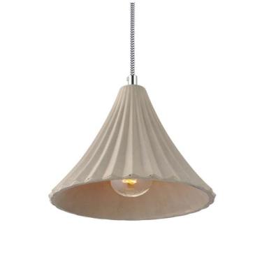 Imagem de Luminária Pendente Concreto Cimento Design Texturizado Ref: Lt-360CC-B