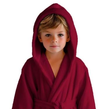 Imagem de Roupão Infantil e Juvenil Masculino Com Capuz De Microfibra Saída De b