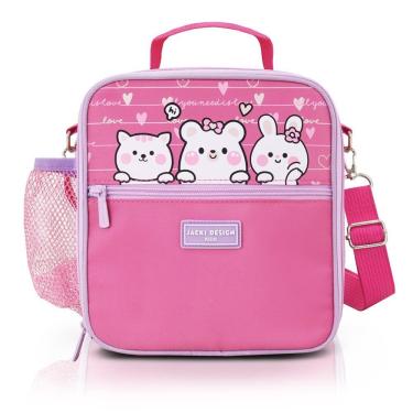 Imagem de Lancheira Térmica Infantil Amiguinhos Jacki Design – 4.180 Ml Gata Pink