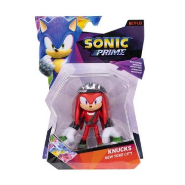 Imagem de Boneco Articulado Knucks New Yoke City De 12Cm - Sonic Prime - Sunny B