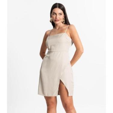 Imagem de Vestido Feminino Curto Alcinha Com Fenda Style Box Rosa-Feminino