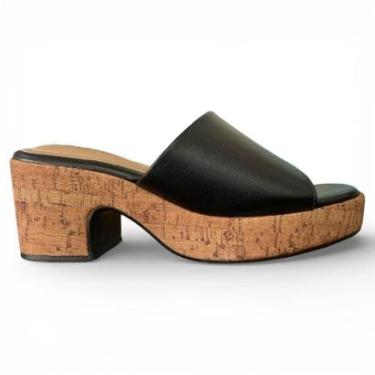 Imagem de Tamanco Beira Rio Plataforma Slide Moderno Feminino-Feminino