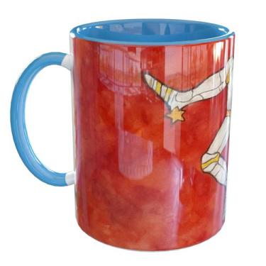 Imagem de Caneca Porcelana Island of Man - Pense Canecas, Azul Claro