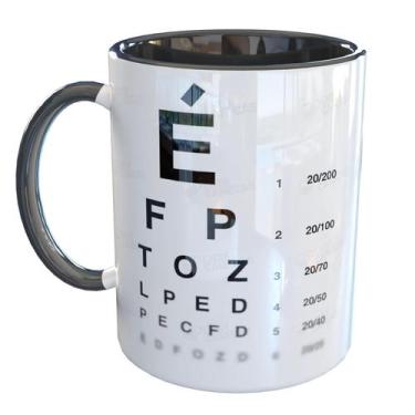 Imagem de Caneca Porcelana Exame De Vistas Divertida Presente - Pense Canecas, P