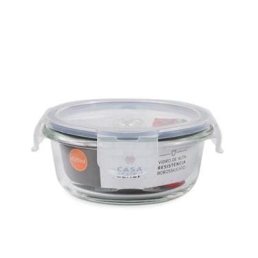 Imagem de Pote de Vidro Redondo 620ml Cazza
