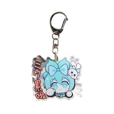 Imagem de Chaveiro De Acrílico Hatsune Miku Fofo, Pingente De Mochila De Anime, 