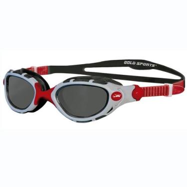 Imagem de Óculos De Natação Gold Sports Conquest HD 180 de Visão, Únissex, Prata