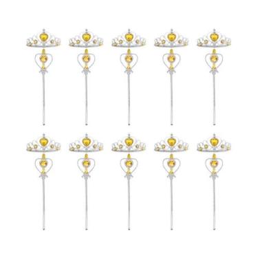 Imagem de Conjunto De Varinha Mágica Com Coroa De Diamantes Para Meninas, Fantas