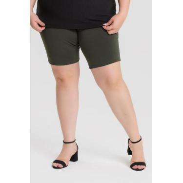 Imagem de Bermuda Feminina Plus Size Modelo Ciclista Zero Transparência - Serena