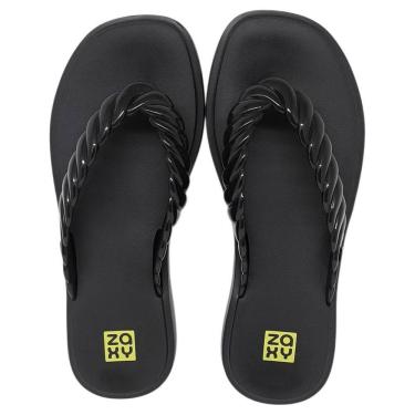 Imagem de Chinelo De Dedo Plataforma Feminino Baixo Moderno Zaxy Rope